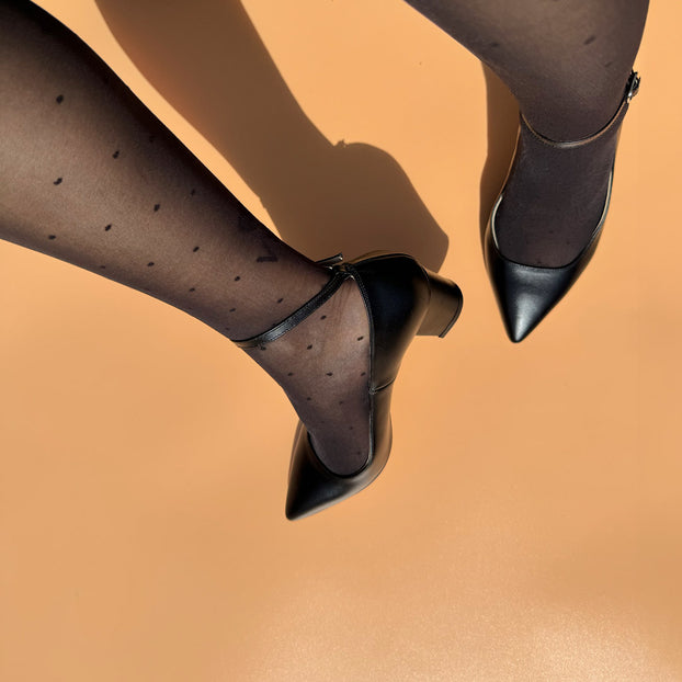 COURTNEY LEATHER - ankle strap pump