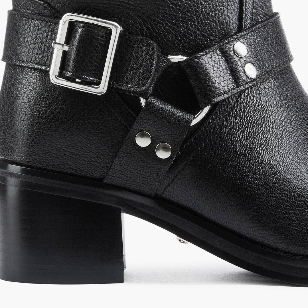 GLORIA - leather biker boots