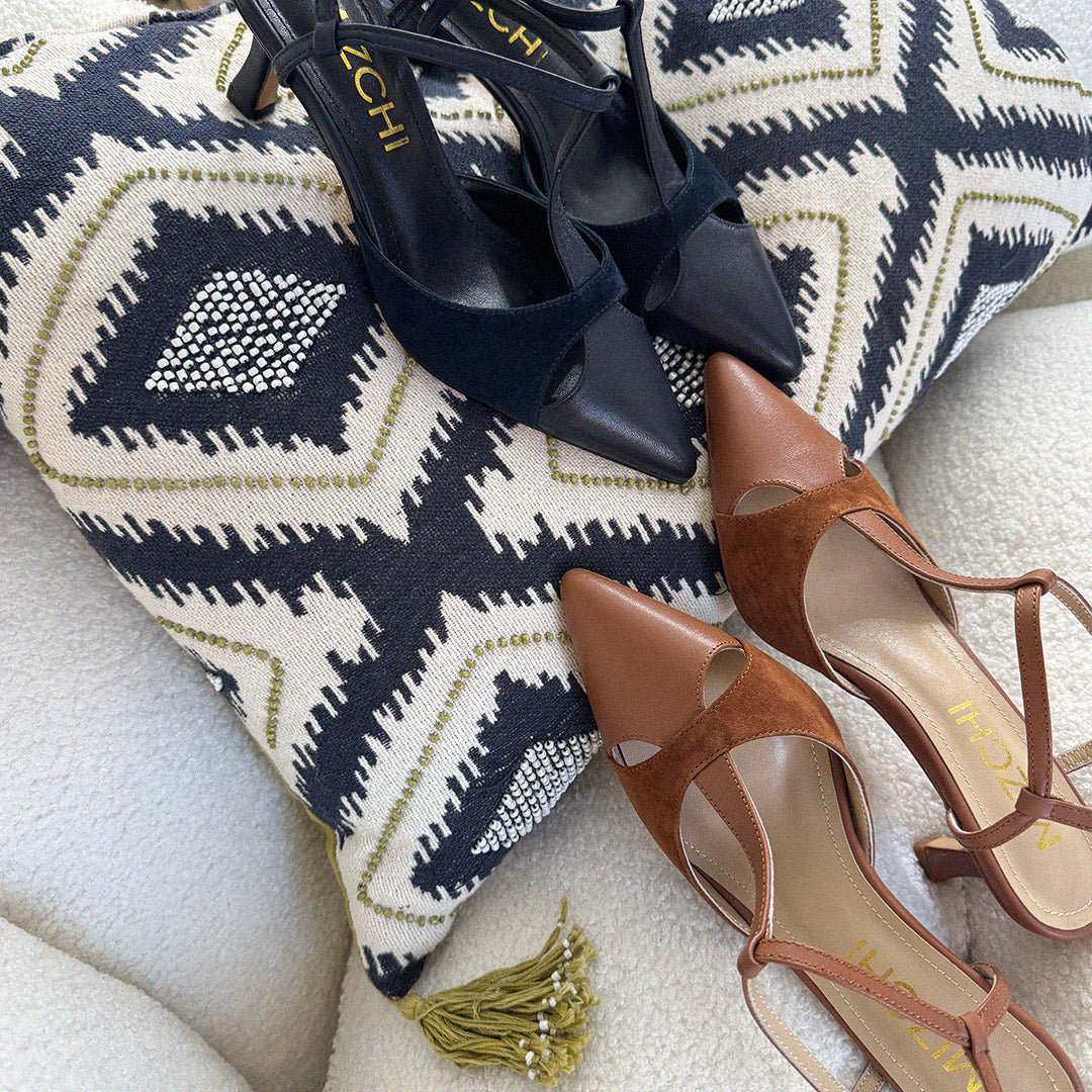 LEGAL BROWN- cut out slingback pumps
