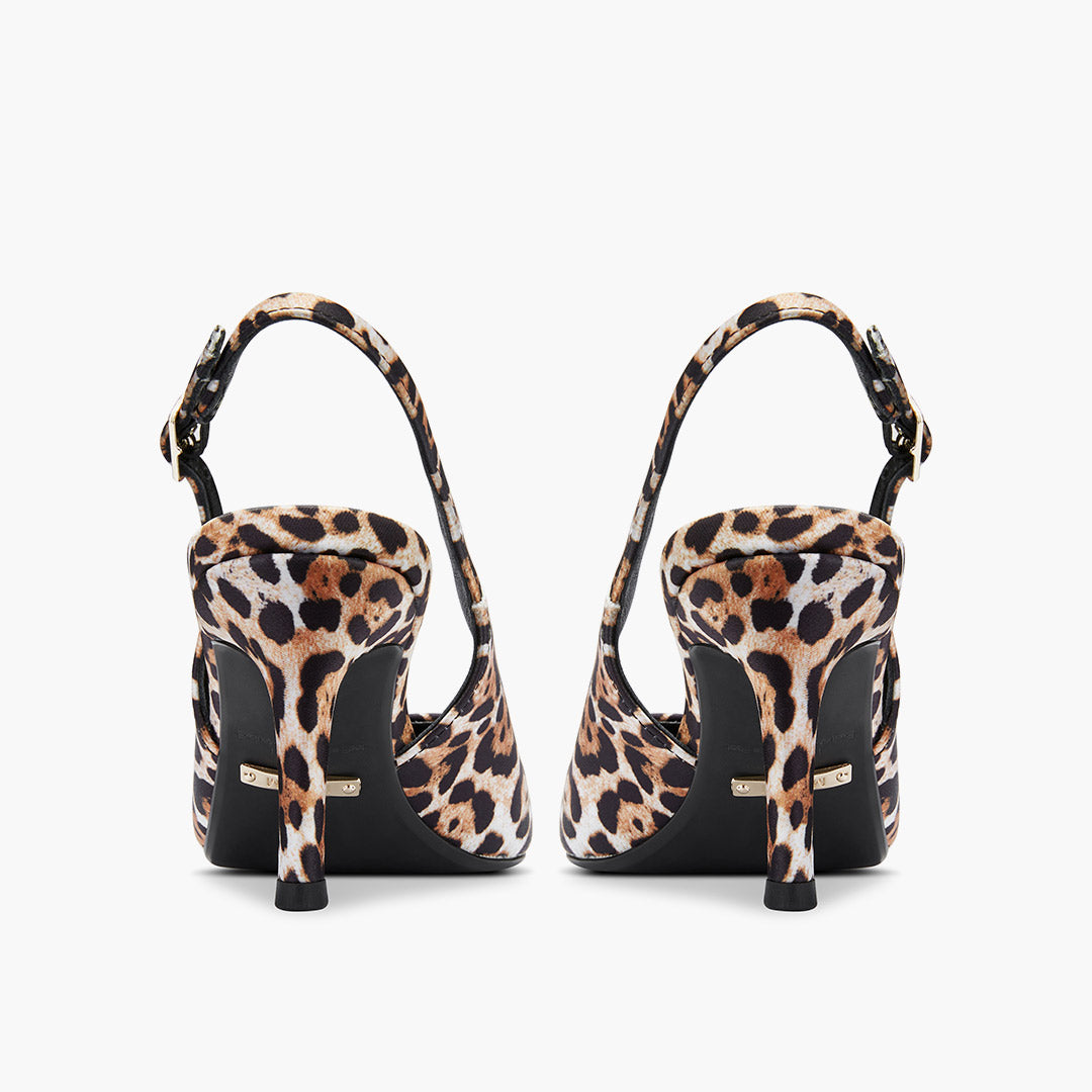 Lena 75 Leopard - Slingback Pumps