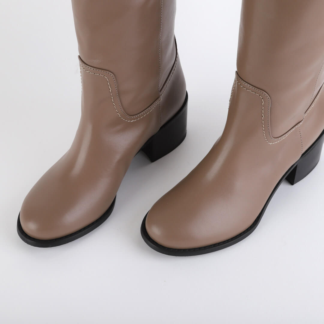 *UK size 13 - MAEVE - brown, 5cm heels