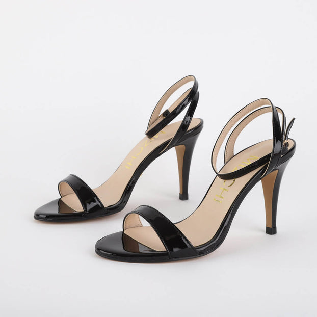 *UK 2 - MEGAN - black patent, 8cm heel