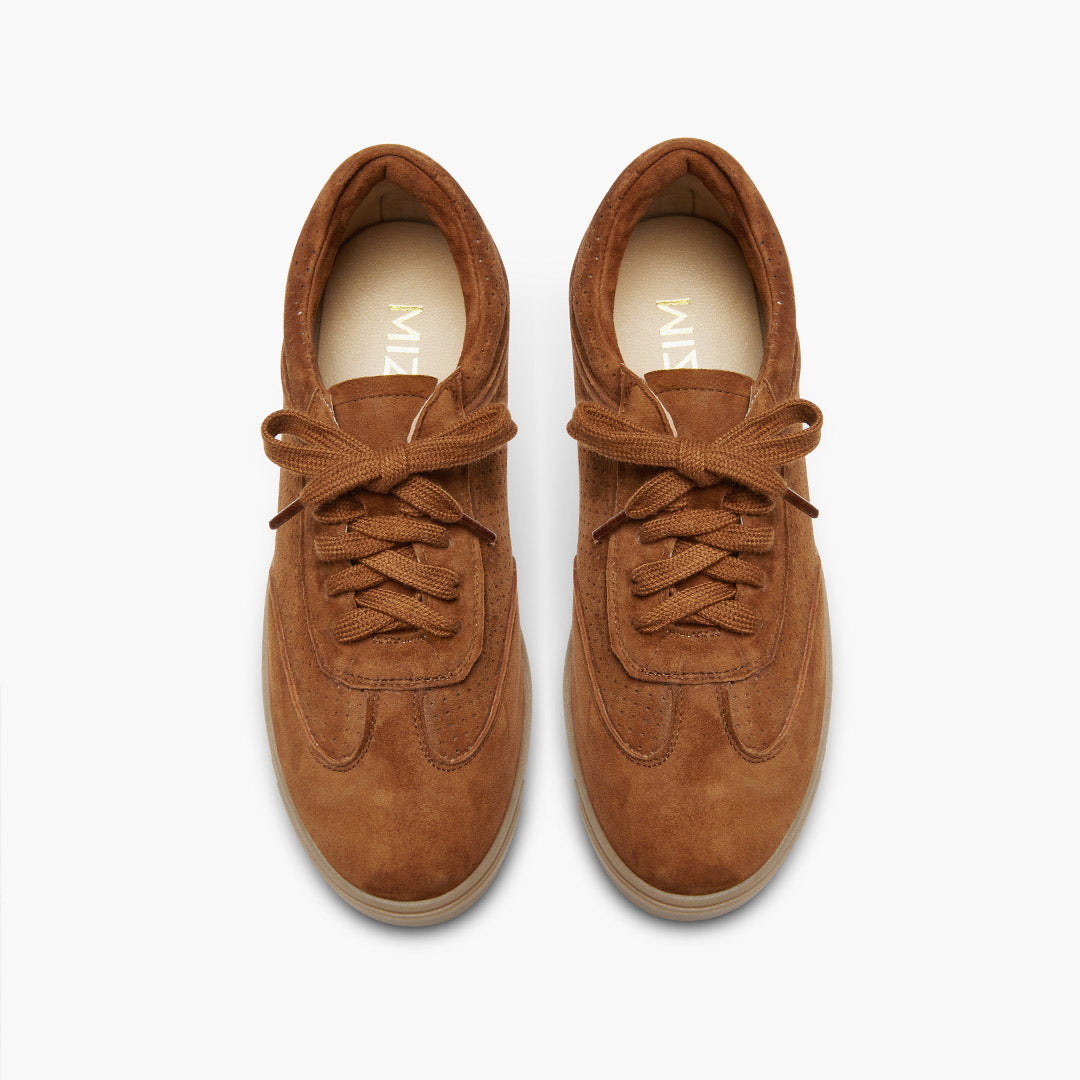 Morena - Brown Leather Sneakers