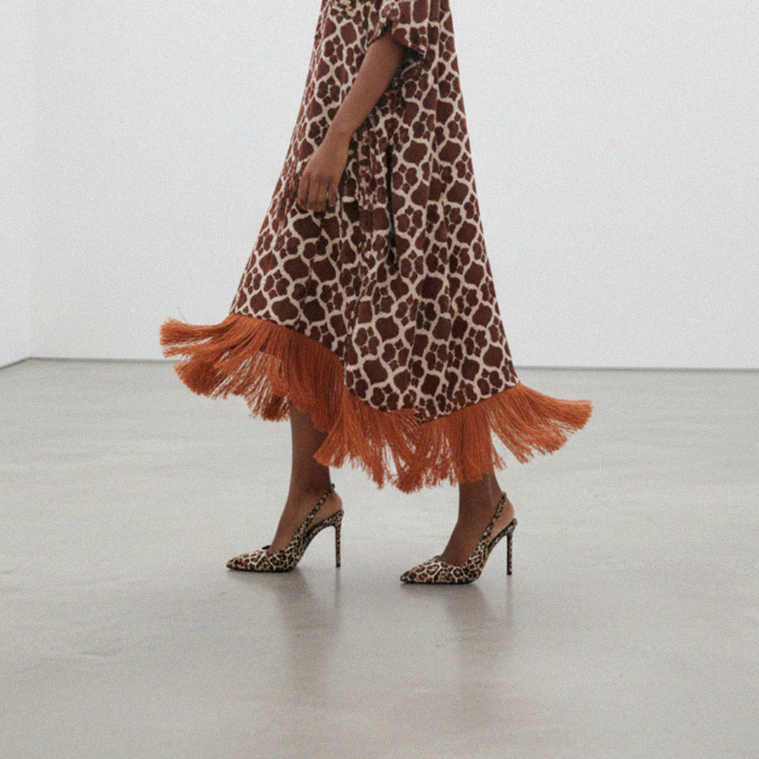 Lena 90 Leopard - Slingback Pumps