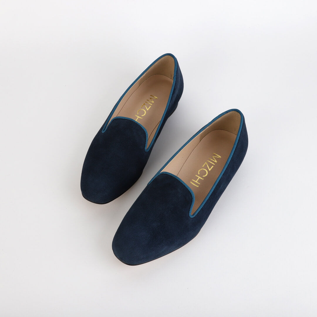 *UK size 2.5 - ANNABELLE - brown suede, 1.5cm heels