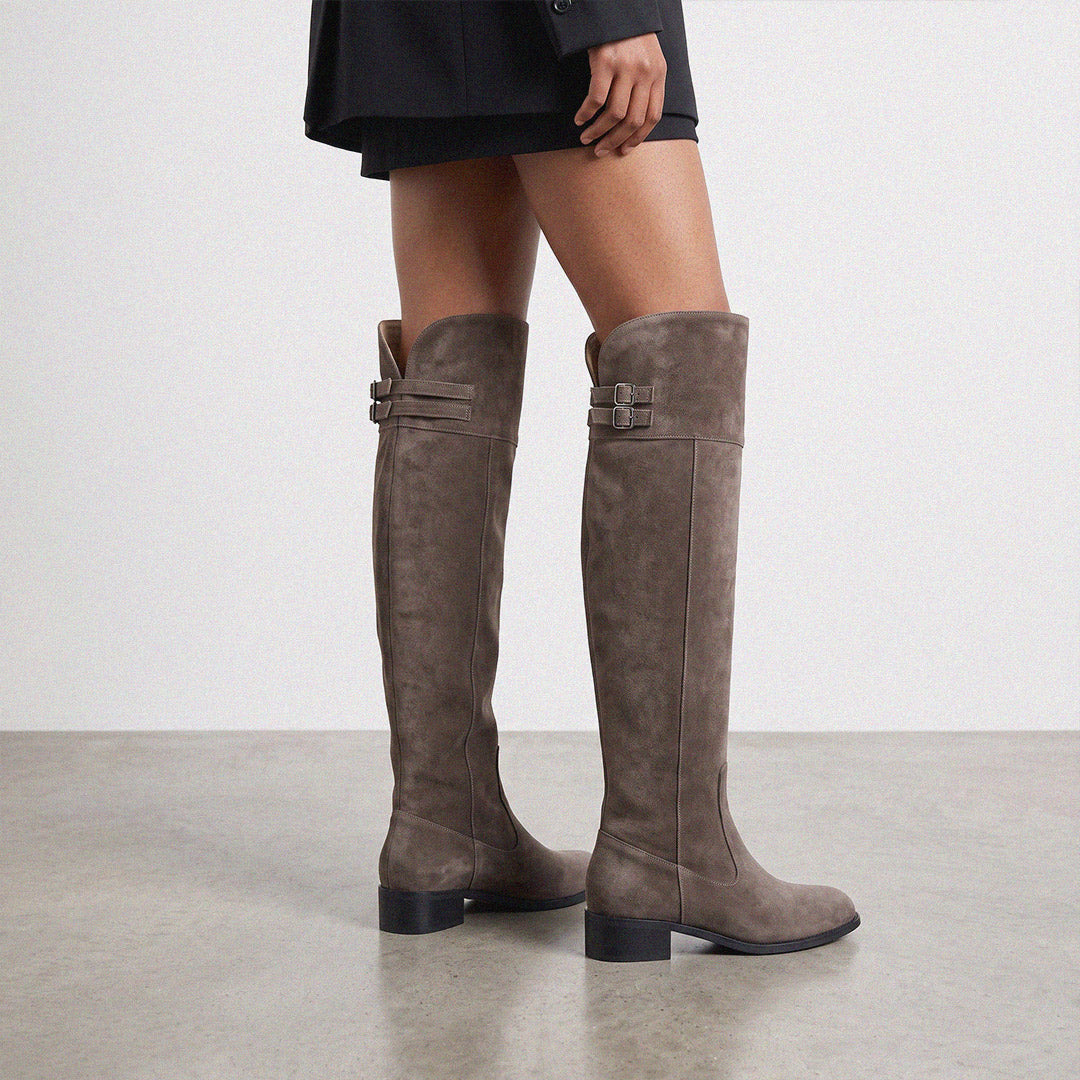 Ashford Grey Suede - OTK Riding boots