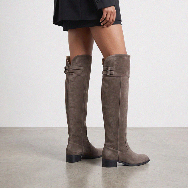 Ashford Grey Suede - OTK Riding boots