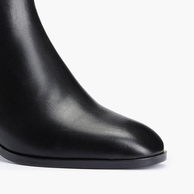 BELGO 45 - black leather ankle boot