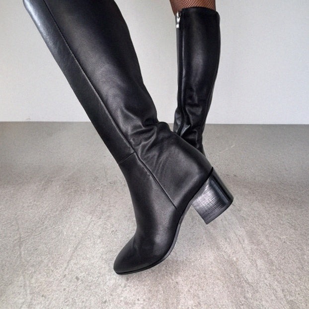 Lucca 50 - Leather Knee Boots