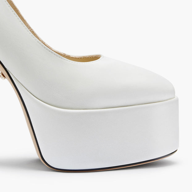 FABB - ivory satin high platform