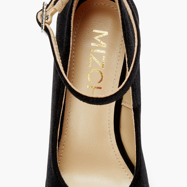 FABB - black patent high platform