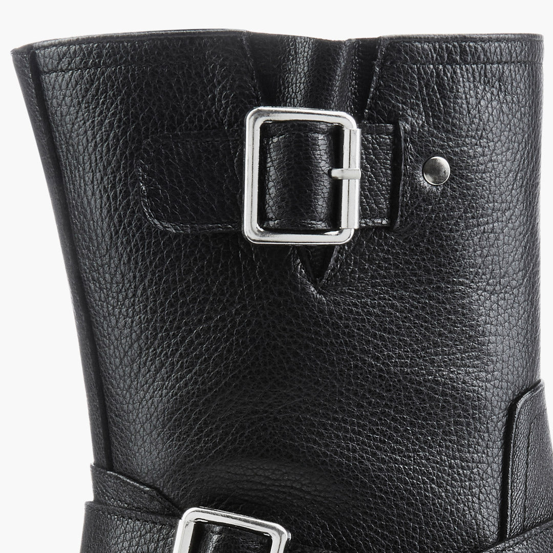GLORIA - leather biker boots