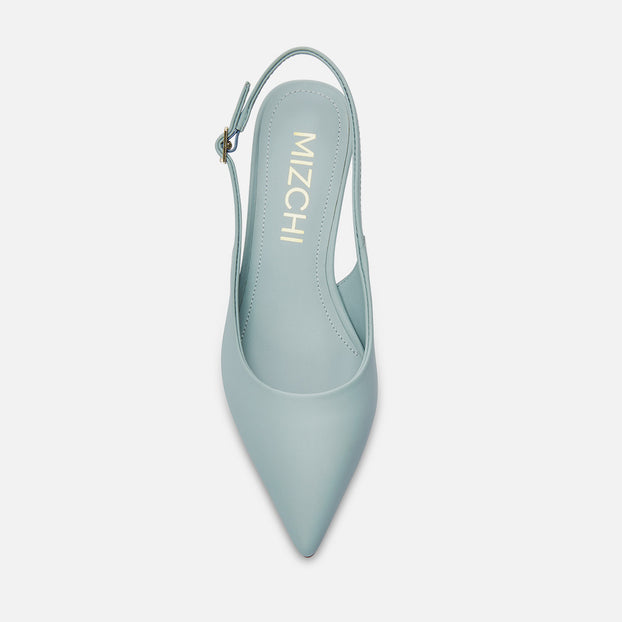 Lena 45 - Blue Leather Slingback