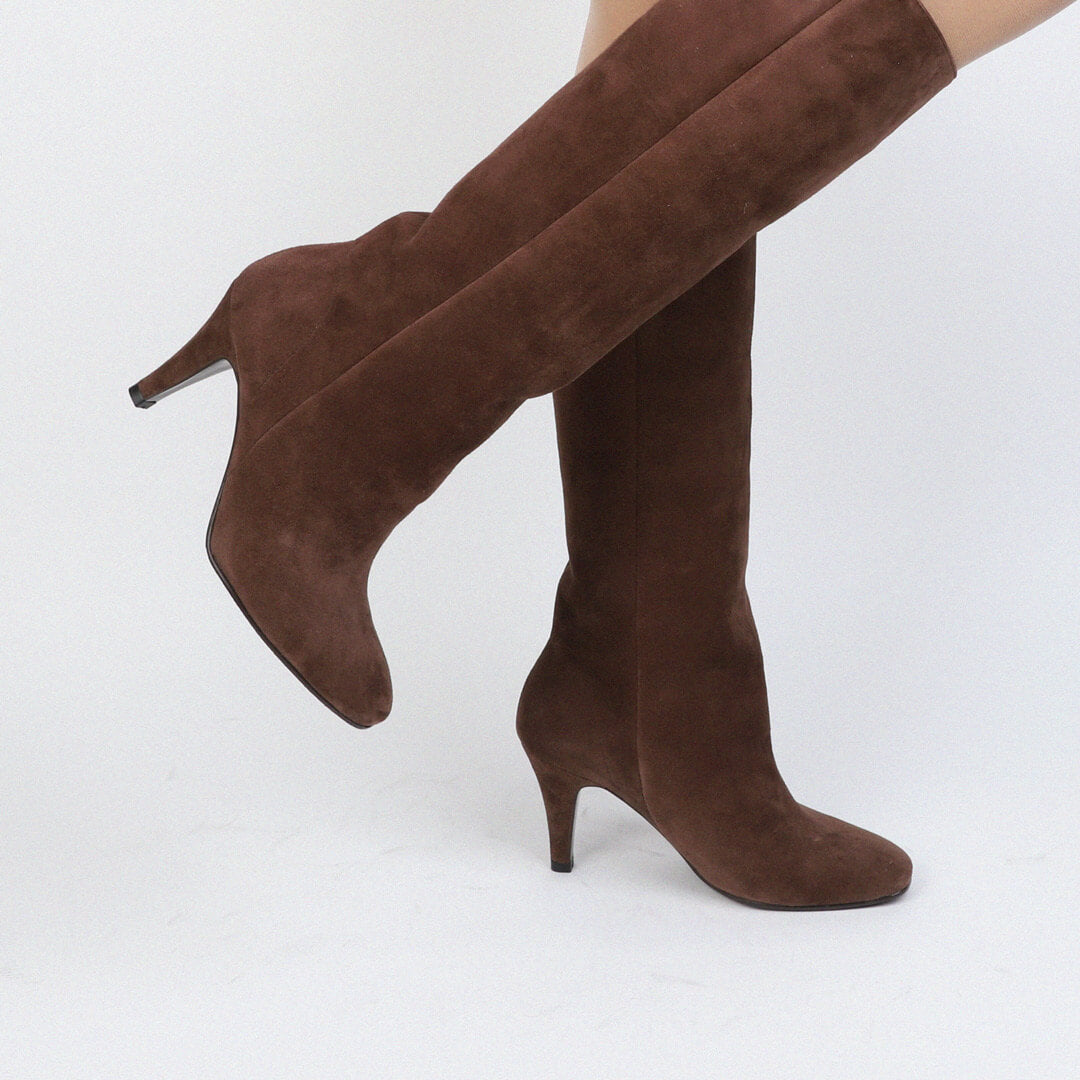 LISSE - suede long boots