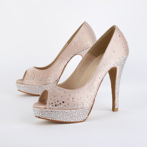 *UK size 2 - PRINCESS - beige, 11/2cm heels