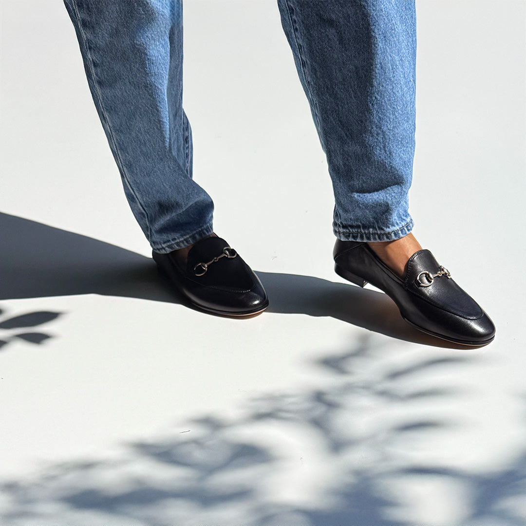 *ROCHELLE BLACK - leather loafers