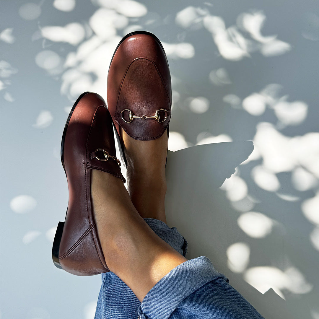 *ROCHELLE BROWN - leather loafers