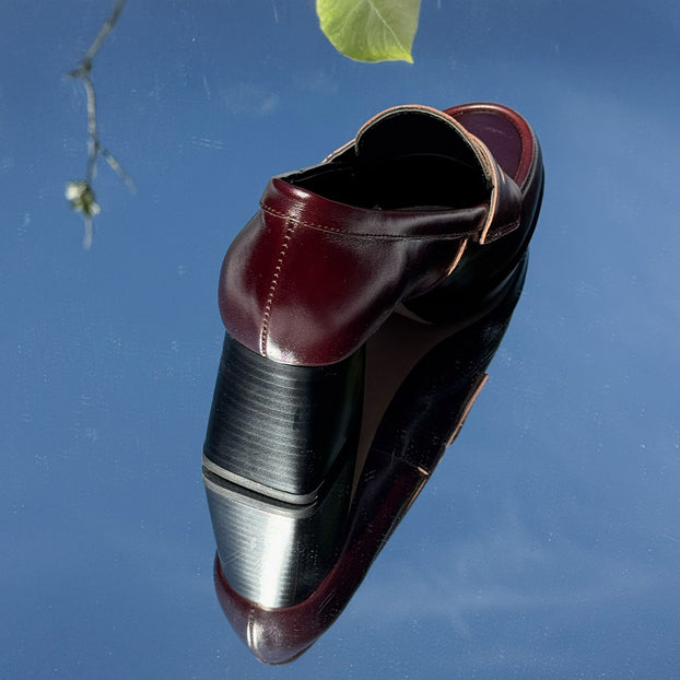 *SHARE BROWN - platform heel brogue
