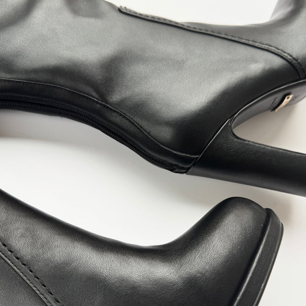 *CHICAGO BLACK - leather knee boots