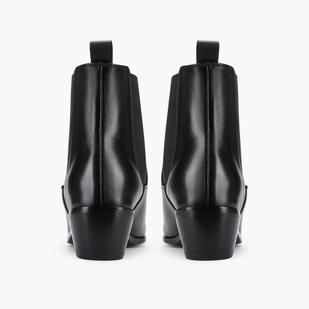 Chelsea Icon - Black Leather