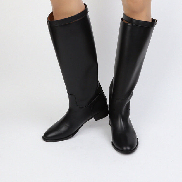 GENU - long leather boots