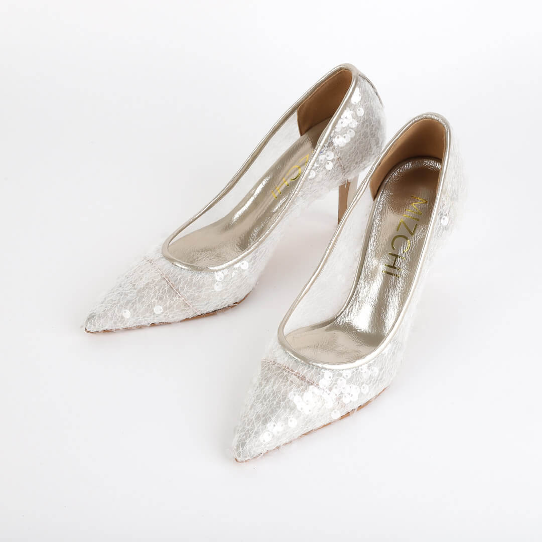 *UK size 2.5 - ILUMAR - light gold, 8cm heels