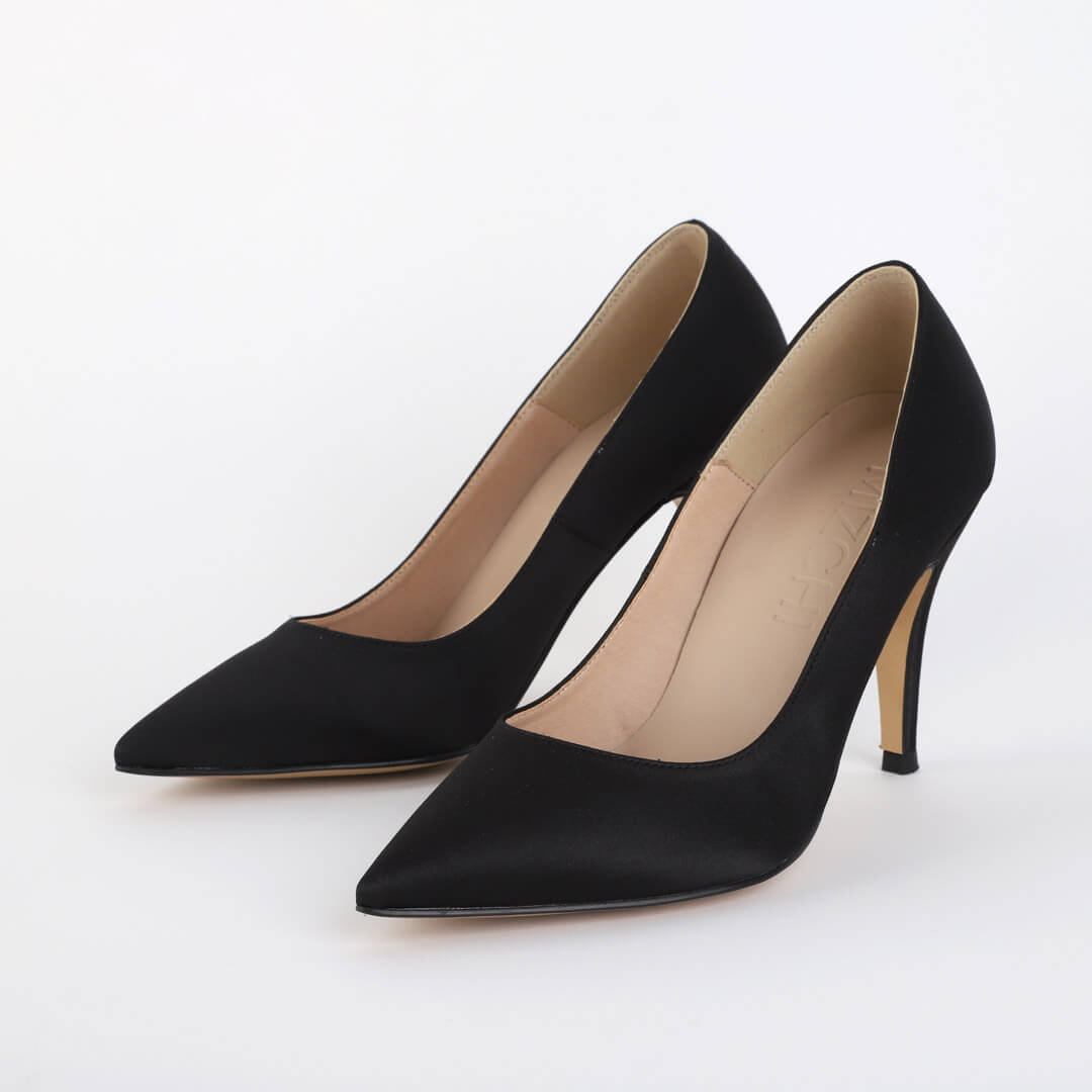 Petite Size Classic Satin Pumps. UK 2
