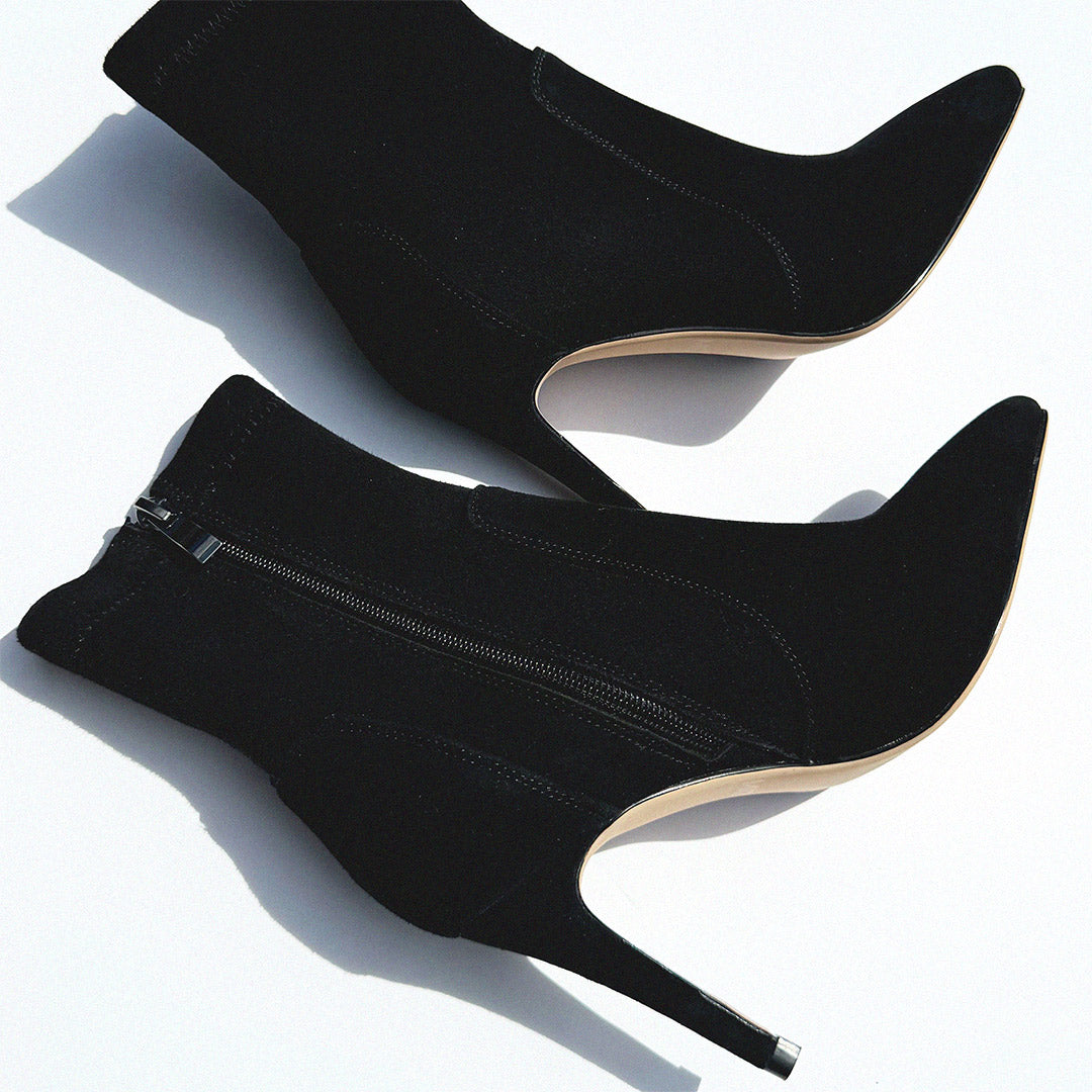 *MACON - stretch suede ankle boots