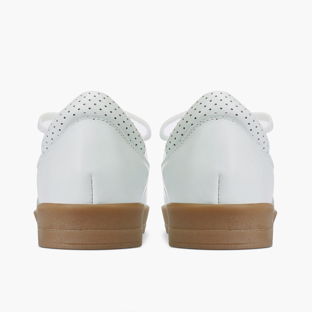 Morena - White Leather Sneakers