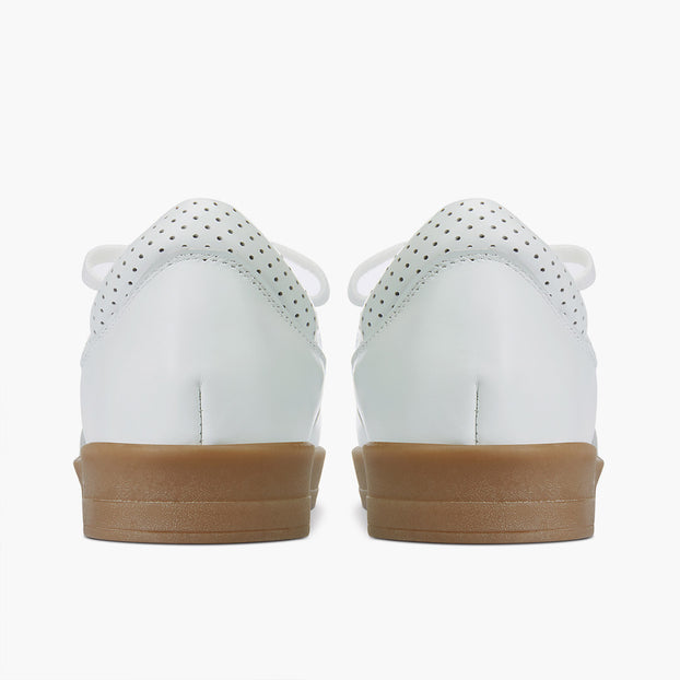 Morena - White Leather Sneakers