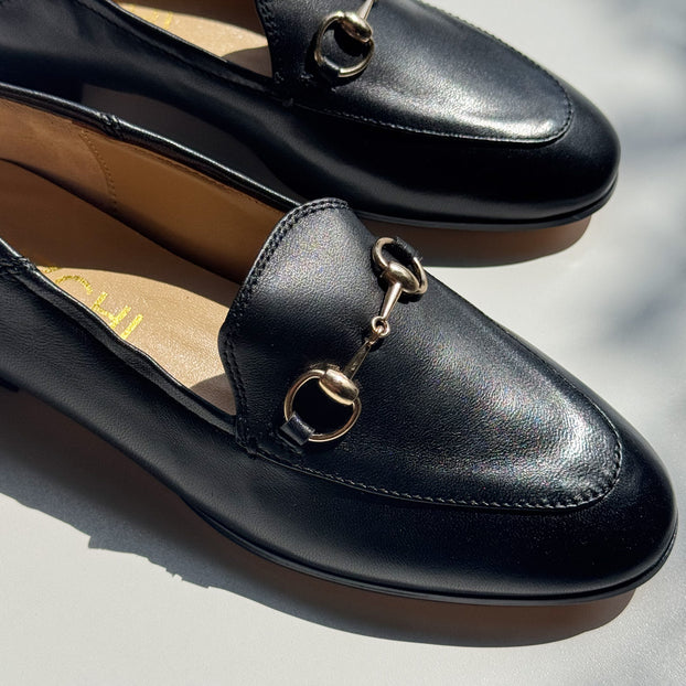 *ROCHELLE BLACK - leather loafers