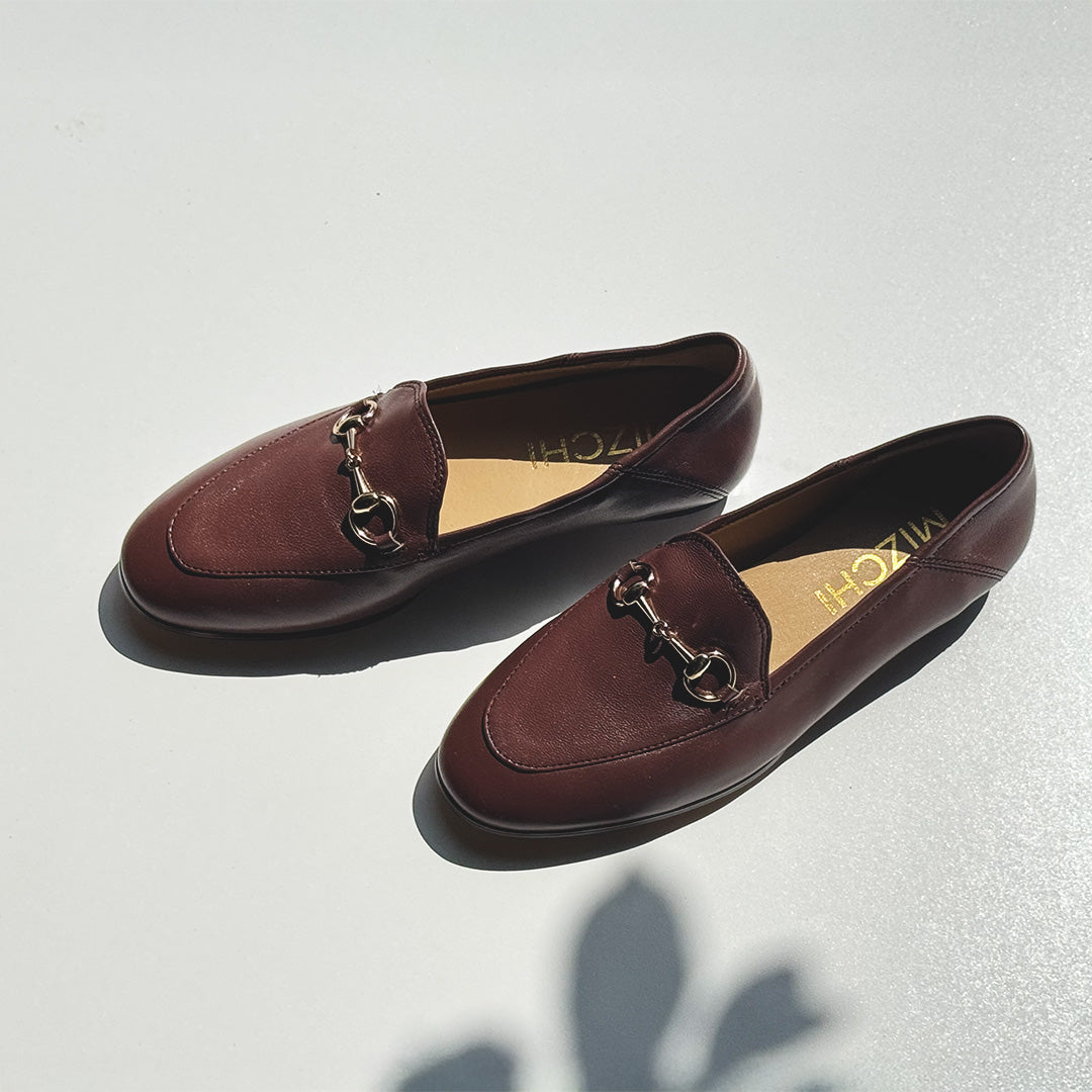 *ROCHELLE BROWN - leather loafers