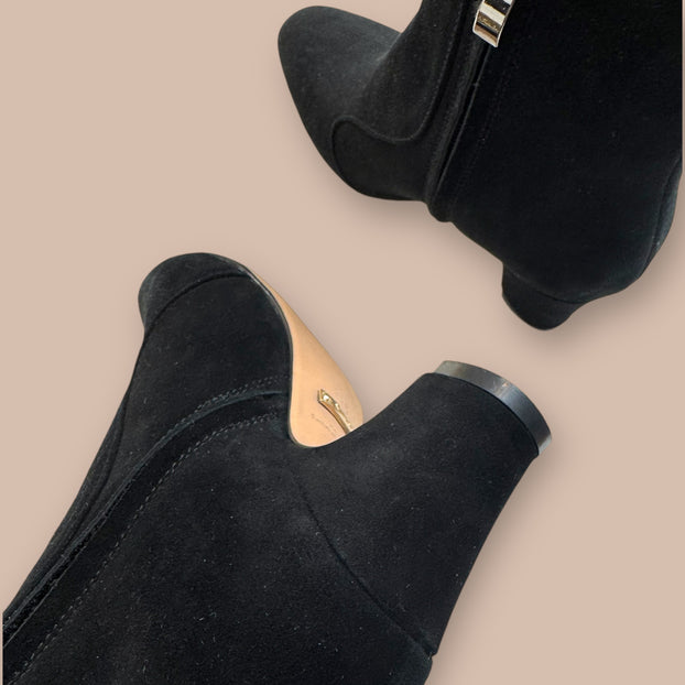 *VALERIE - suede mid-heel ankle boots