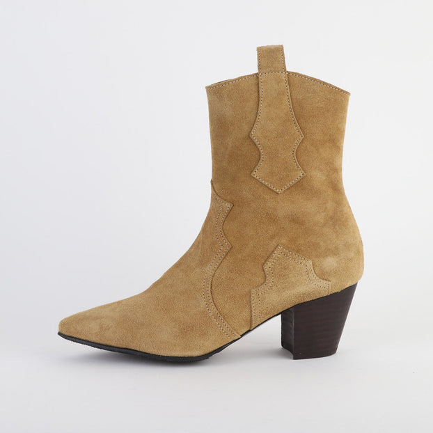*UK size 2.5 - HIGHWAY - khaki, 6cm heels