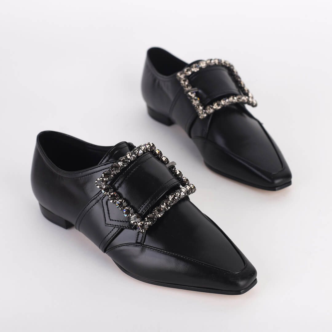*GIA LUX - black, 1.5cm size UK 2.5