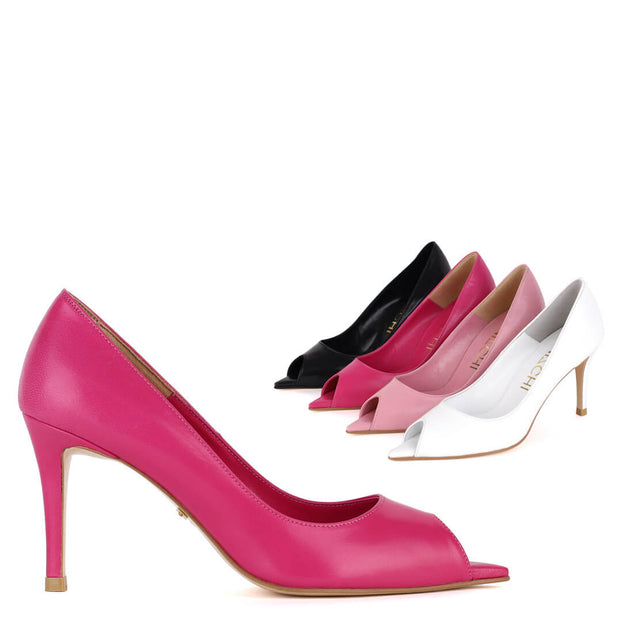 *UK size 13 - DIXIE- baby pink, 6cm heels
