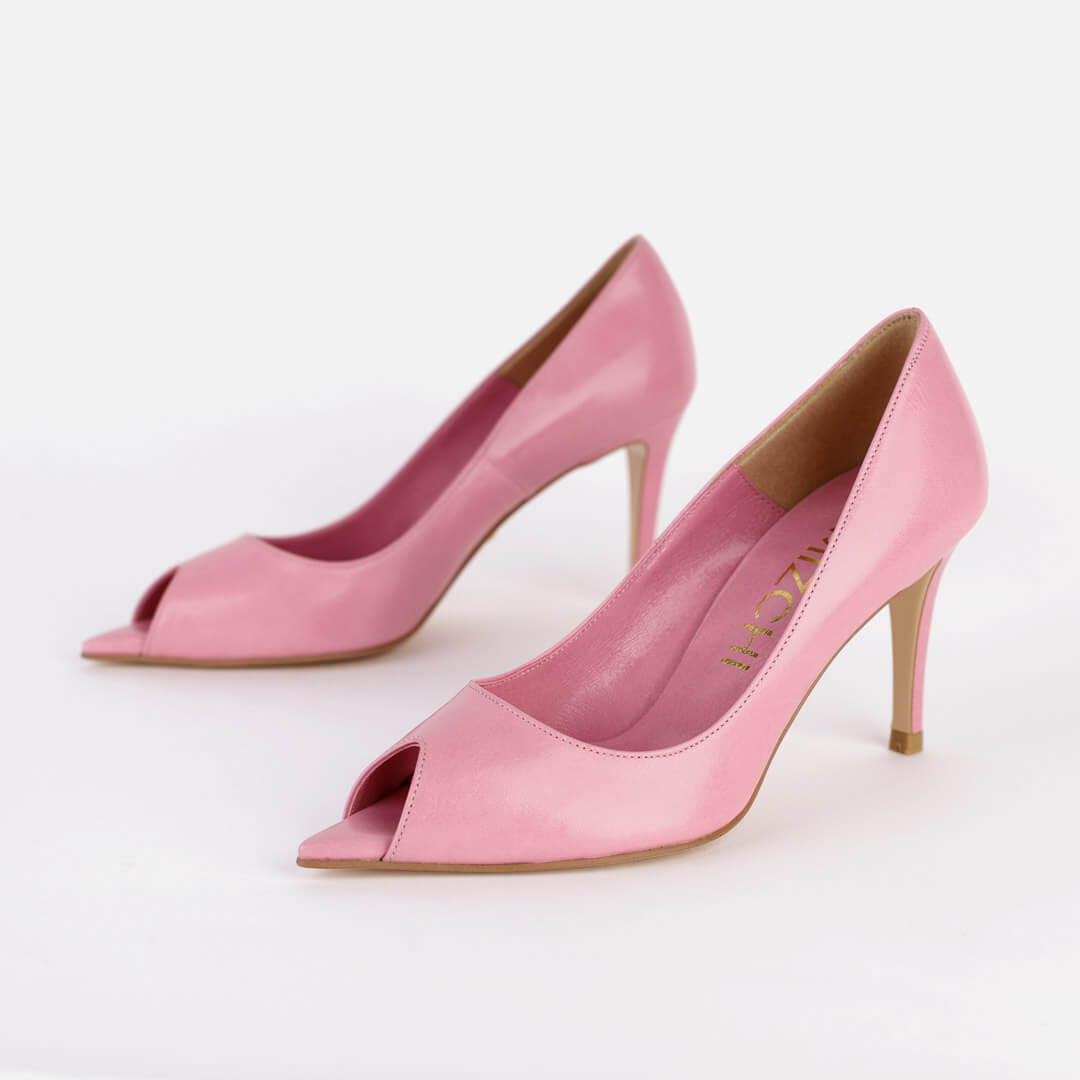 *UK size 13 - DIXIE- baby pink, 6cm heels