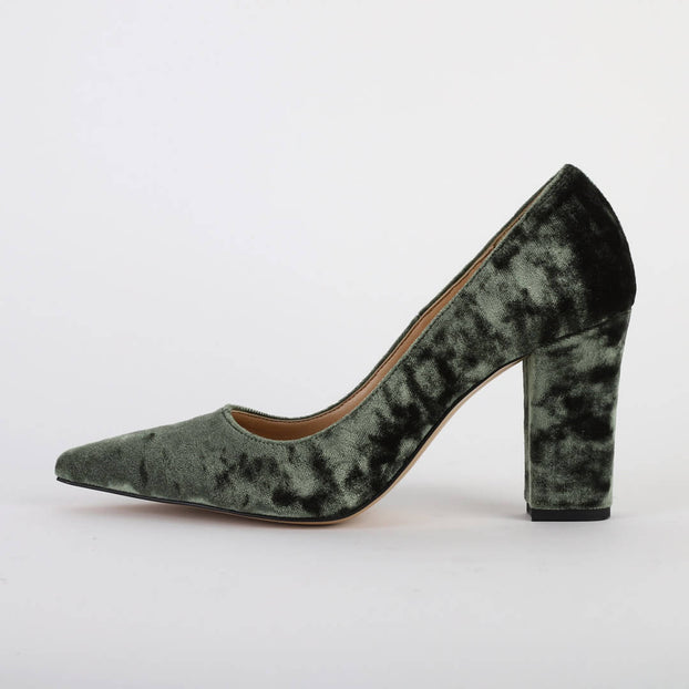 *MELLOW - khaki, 8cm size UK 2.5