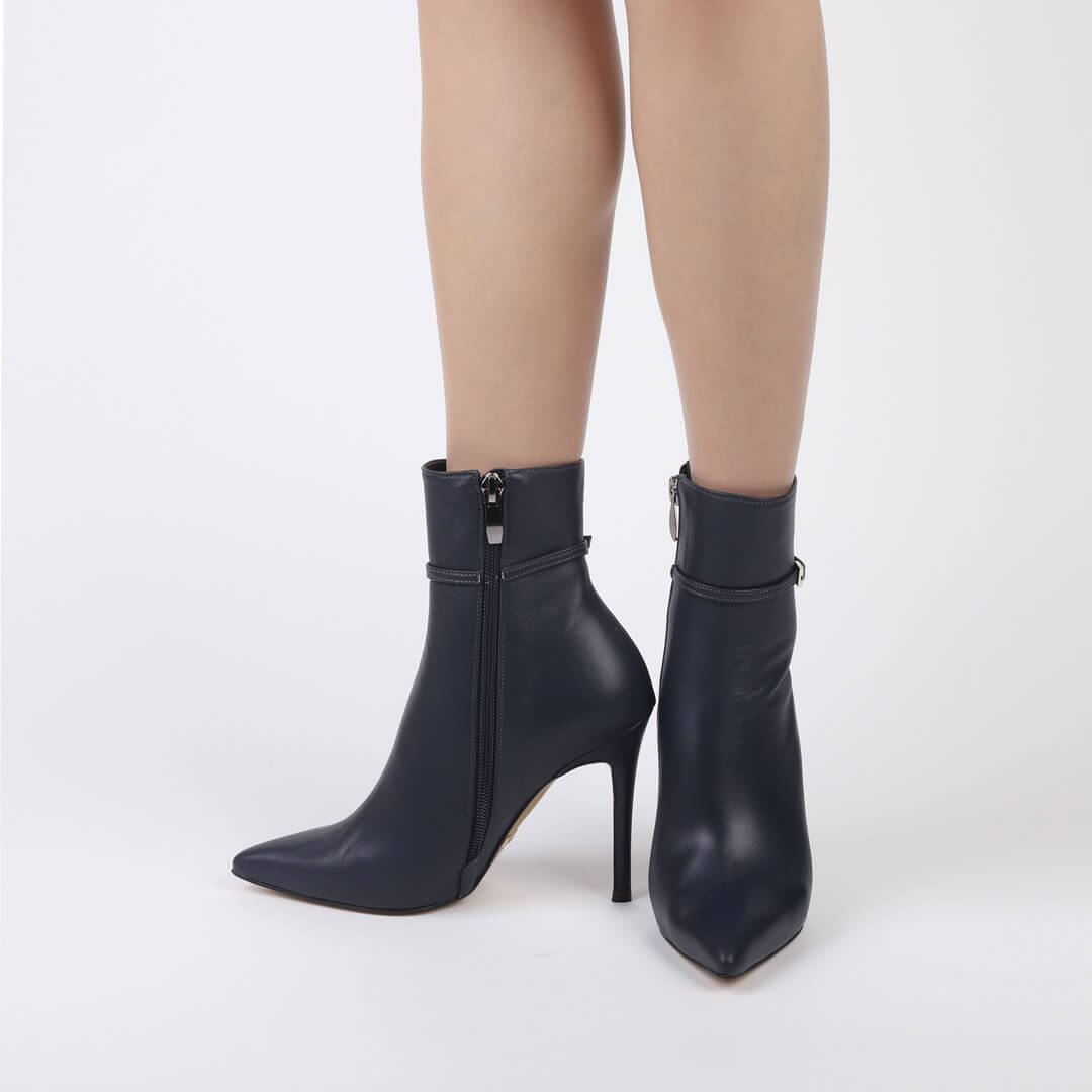 *UK size 3 - SWIFT NAVY - 8cm heels