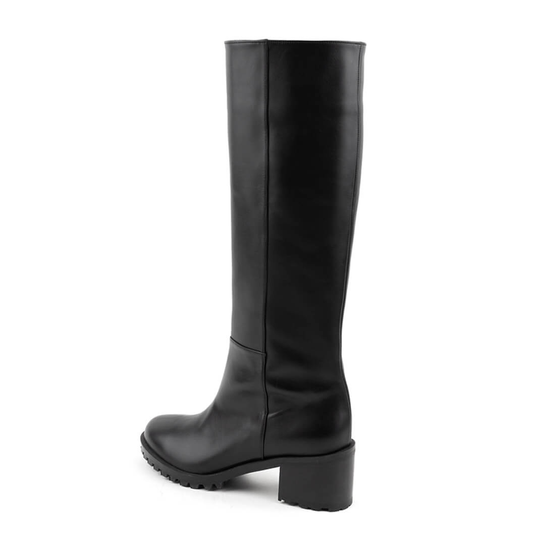 *UK size 3 - UXIA - black, 5cm heels - wider calf (calf circumference c.38cm, Shaft length c.36cm)