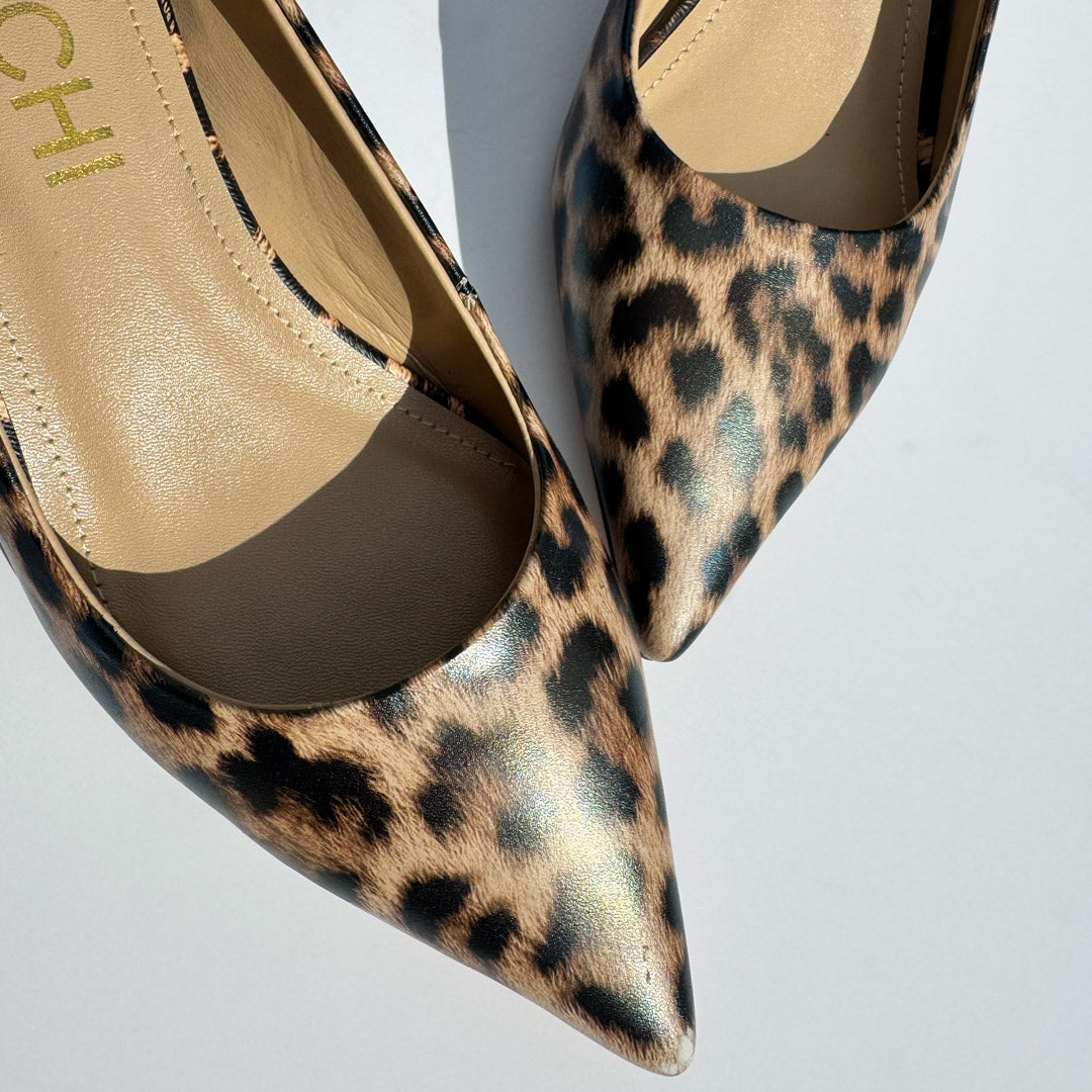 Ceen 40 Leopard - Classic Pumps - size UK 2.5