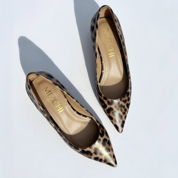 Ceen 40 Leopard - Classic Pumps - size UK 2.5