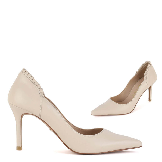 *UK size 1 - Kidman - cream, 9cm heels