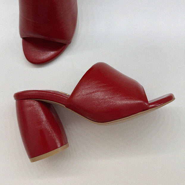 *UK size 1 - POCCIN - CUSTOM RED, 8cm heels