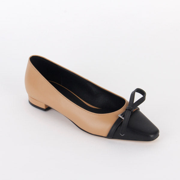 *UK size 2.5 - KASS - camel, 1.5cm heels