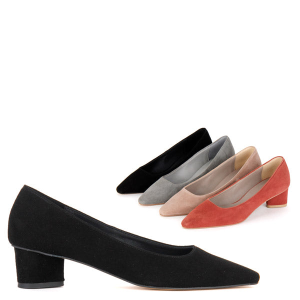 Women Slip On Casual Solid Color Fashion Work Pointed Shoes Toe Thin Heels  Single Women's High Heels - Walmart.com