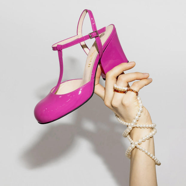 *CEEU - pink, 7cm size UK 1 (worn in photo shoot)