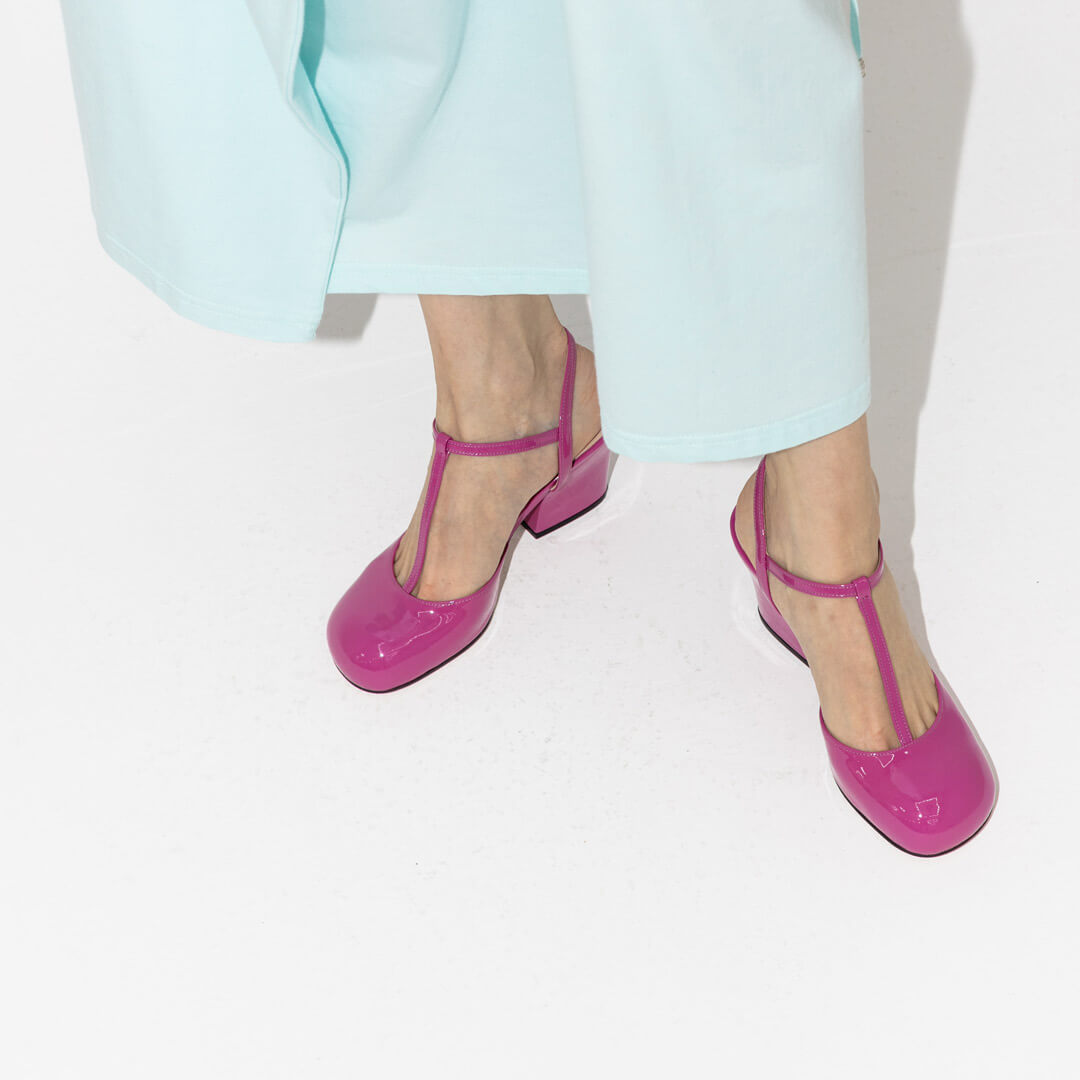 *CEEU - pink, 7cm size UK 1 (worn in photo shoot)