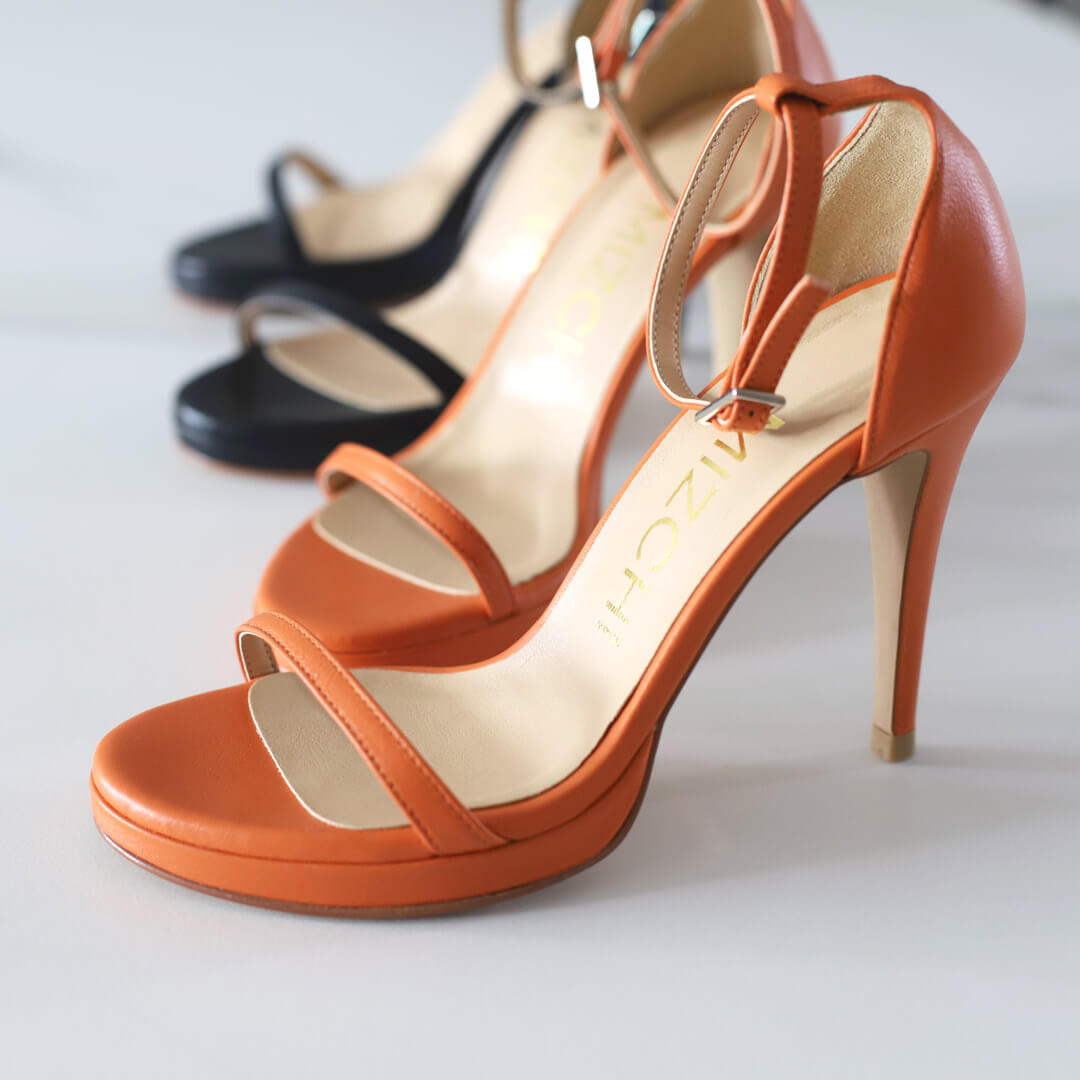 BLAIR - leather strappy sandals