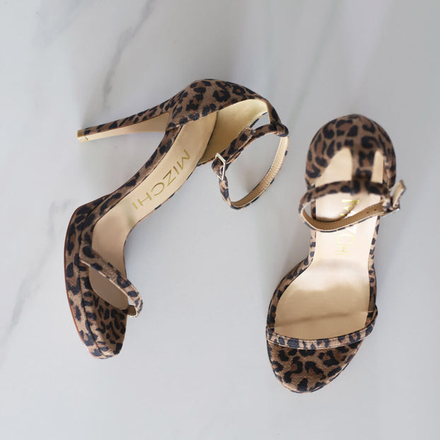 BLAIR - leopard strappy sandals
